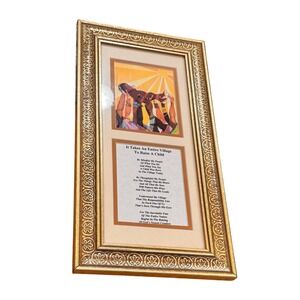 It Takes An Entire Village To Raise A Child Framed Art Print Gold Ornate Frame